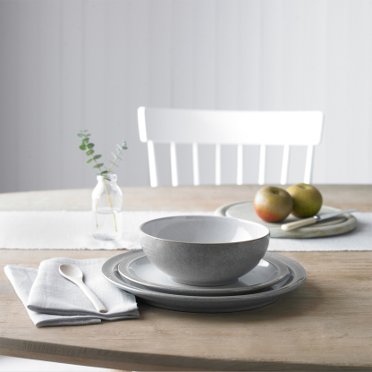 Elements Light Grey 12 Piece Dinner Set