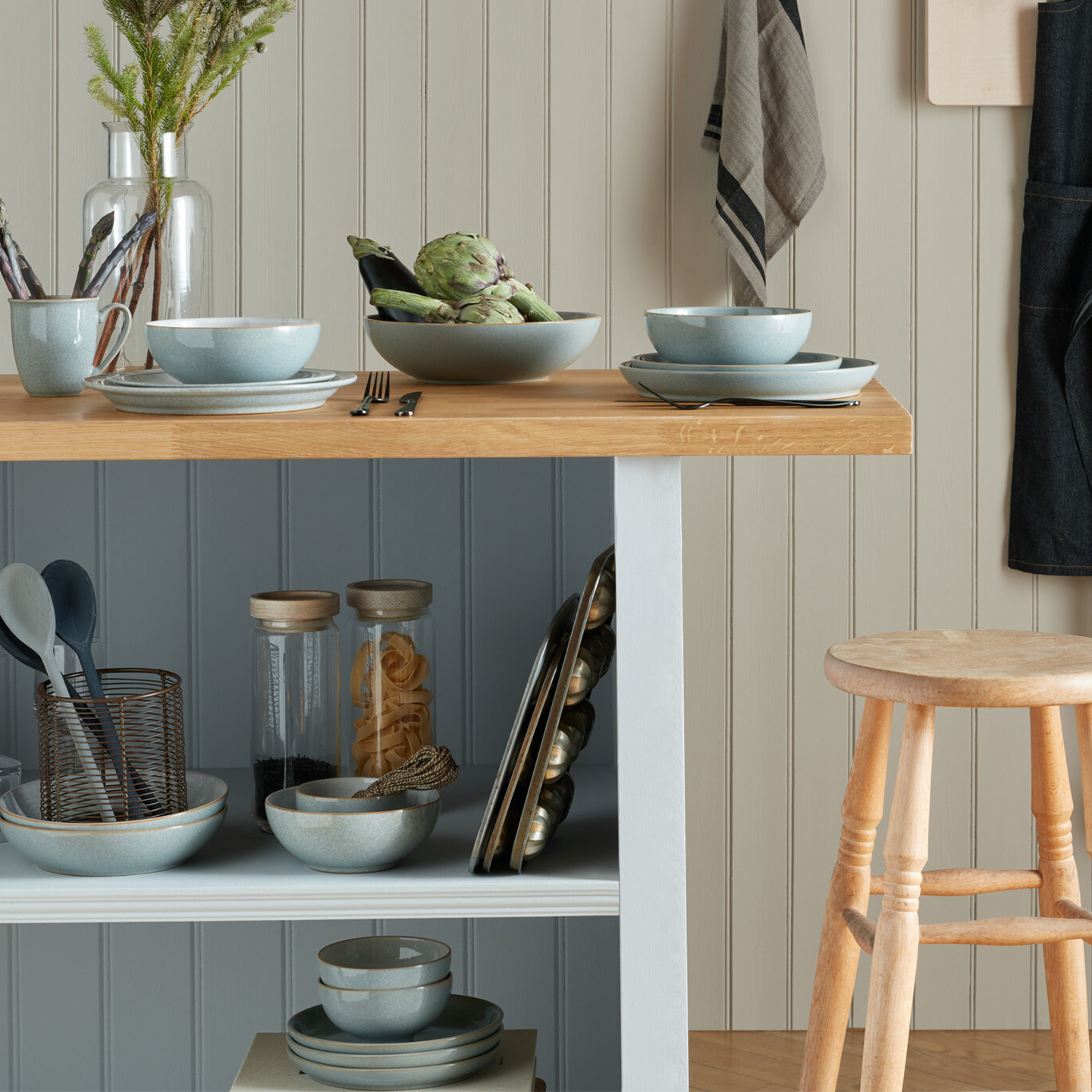 Elements Light Grey Pasta Bowls - Set Of 4