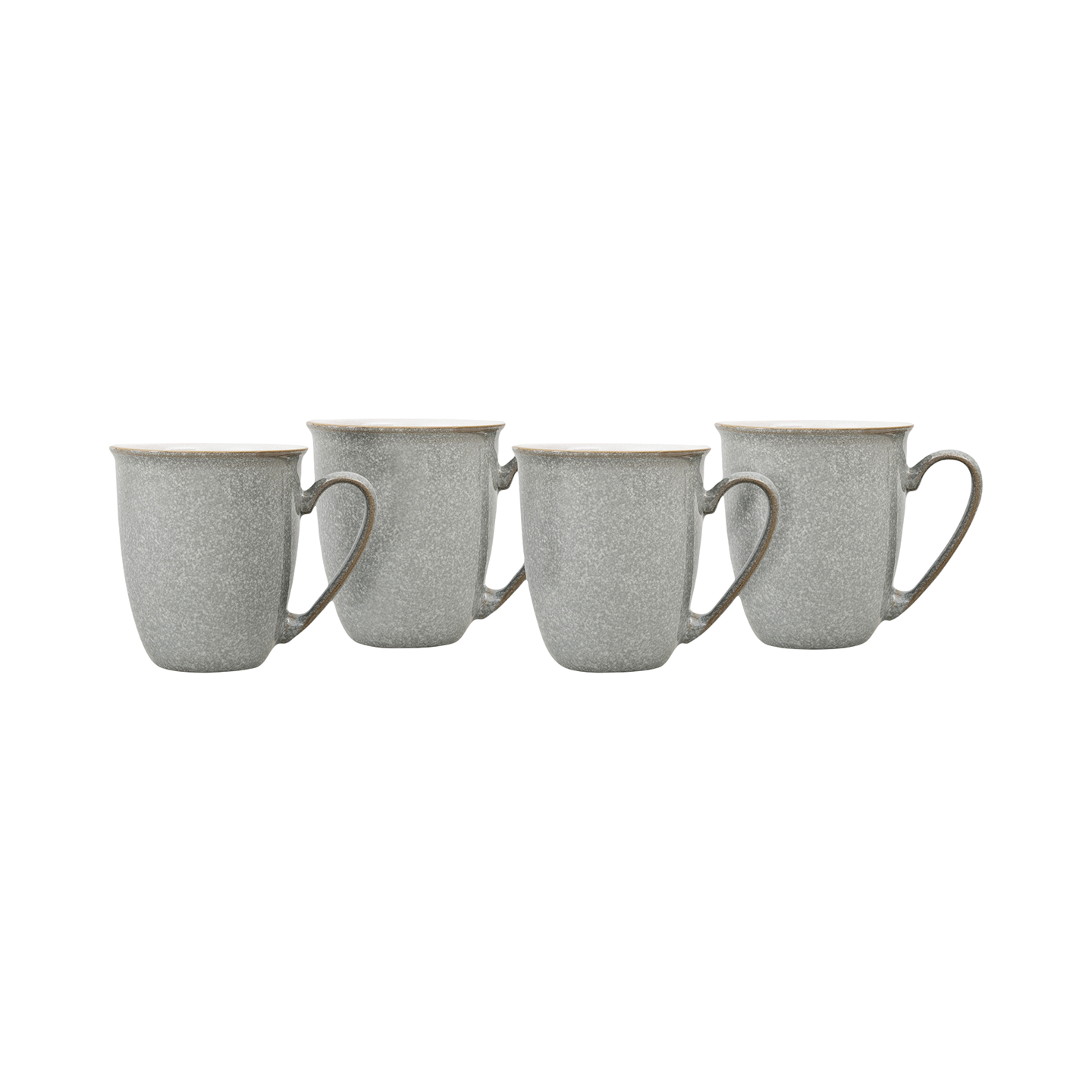 Elements Light Grey Coffee Beaker/Mugs - Set Of 4 -