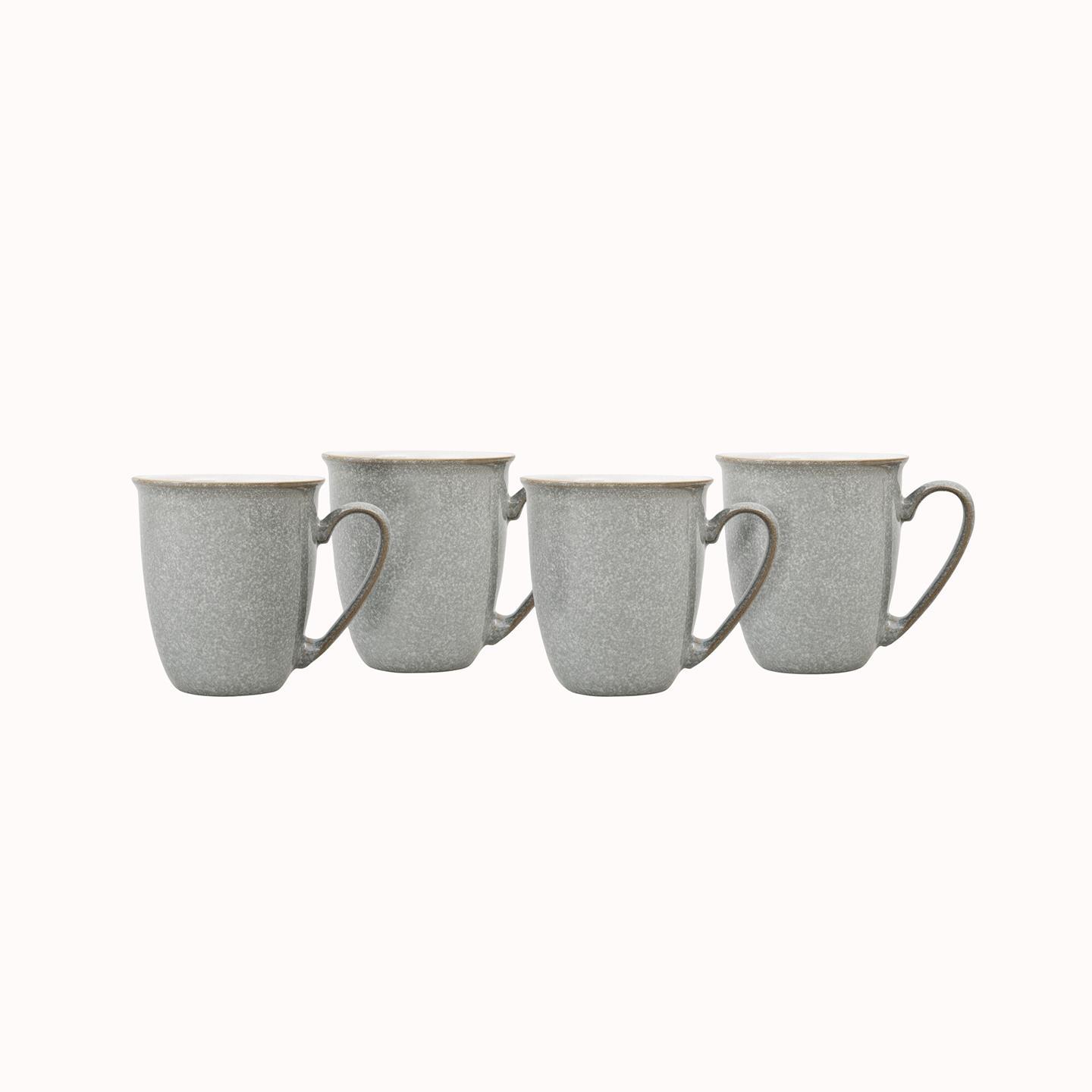 Elements Light Grey Coffee Beaker/Mugs - Set Of 4 - Thumbnail 2