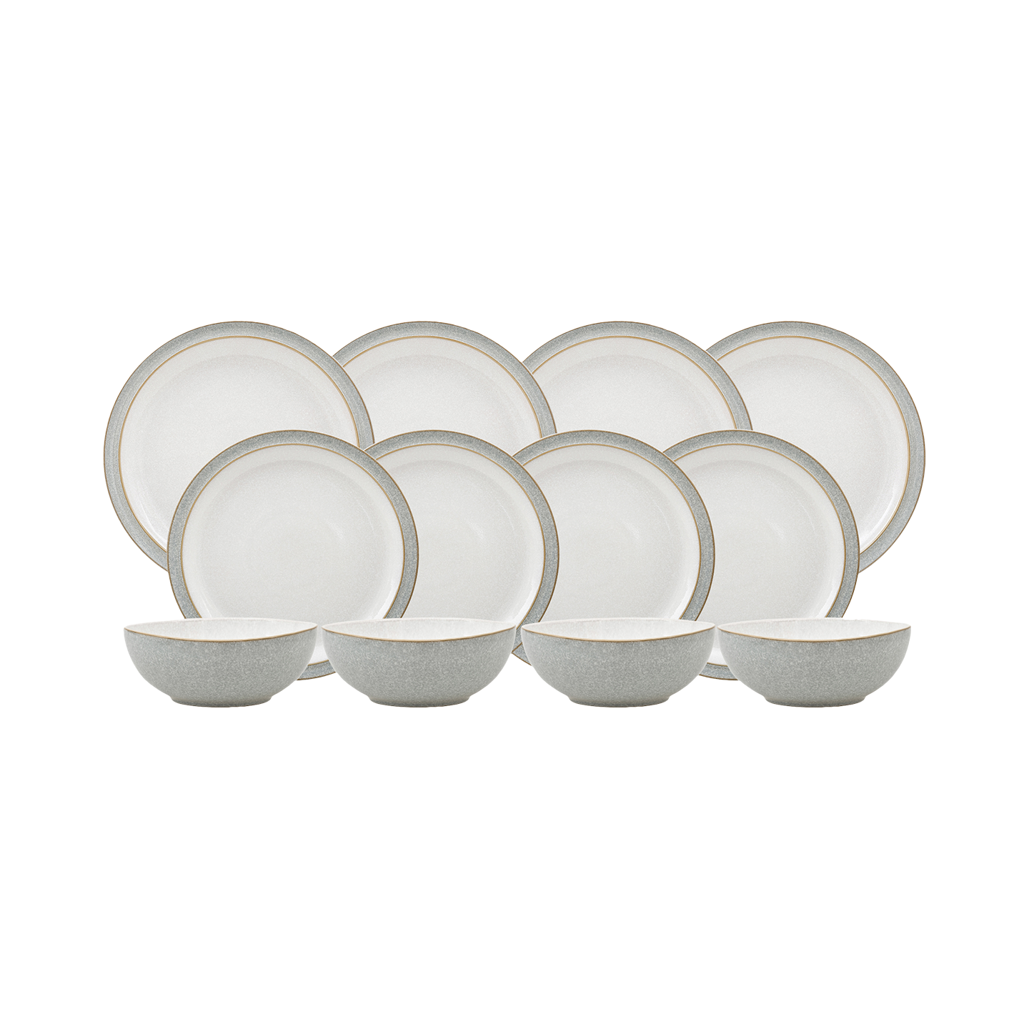 Elements Light Grey 12 Piece Dinner Set