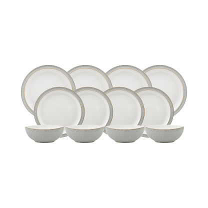 Elements Light Grey 12 Piece Dinner Set