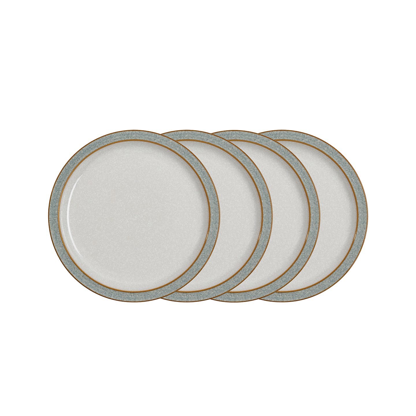 Elements Light Grey 4 Piece Medium Plate Set