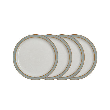 Elements Light Grey 4 Piece Medium Plate Set
