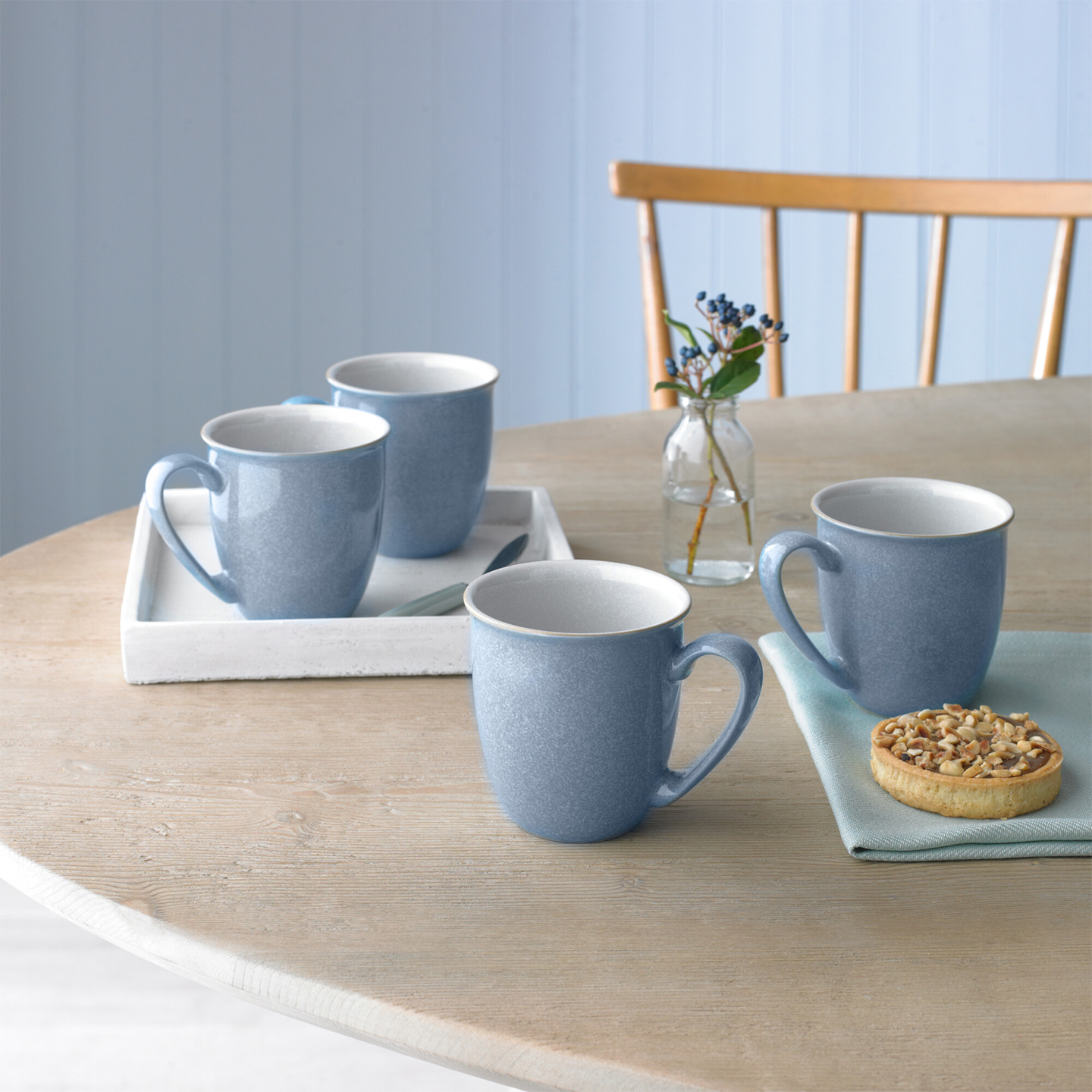 Elements Blue Coffee Beaker/Mugs - Set Of 4 - Thumbnail 2