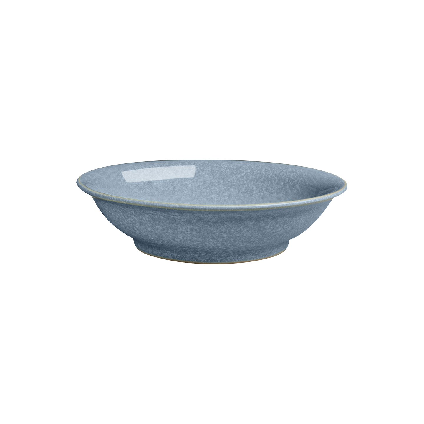 Elements Blue Medium Shallow Bowl -