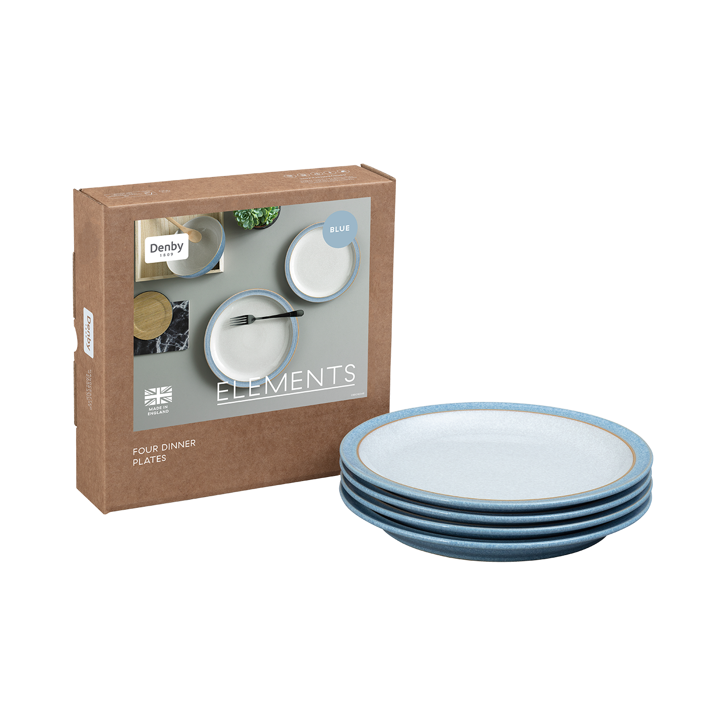 Elements Blue Dinner Plate Seconds -