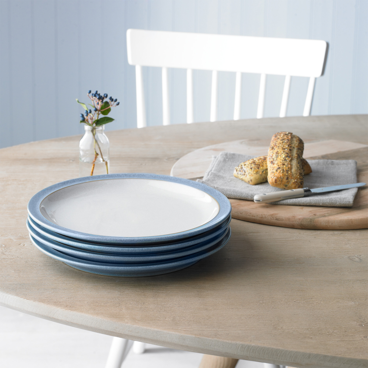 Elements Blue Dinner Plates - Set Of 4