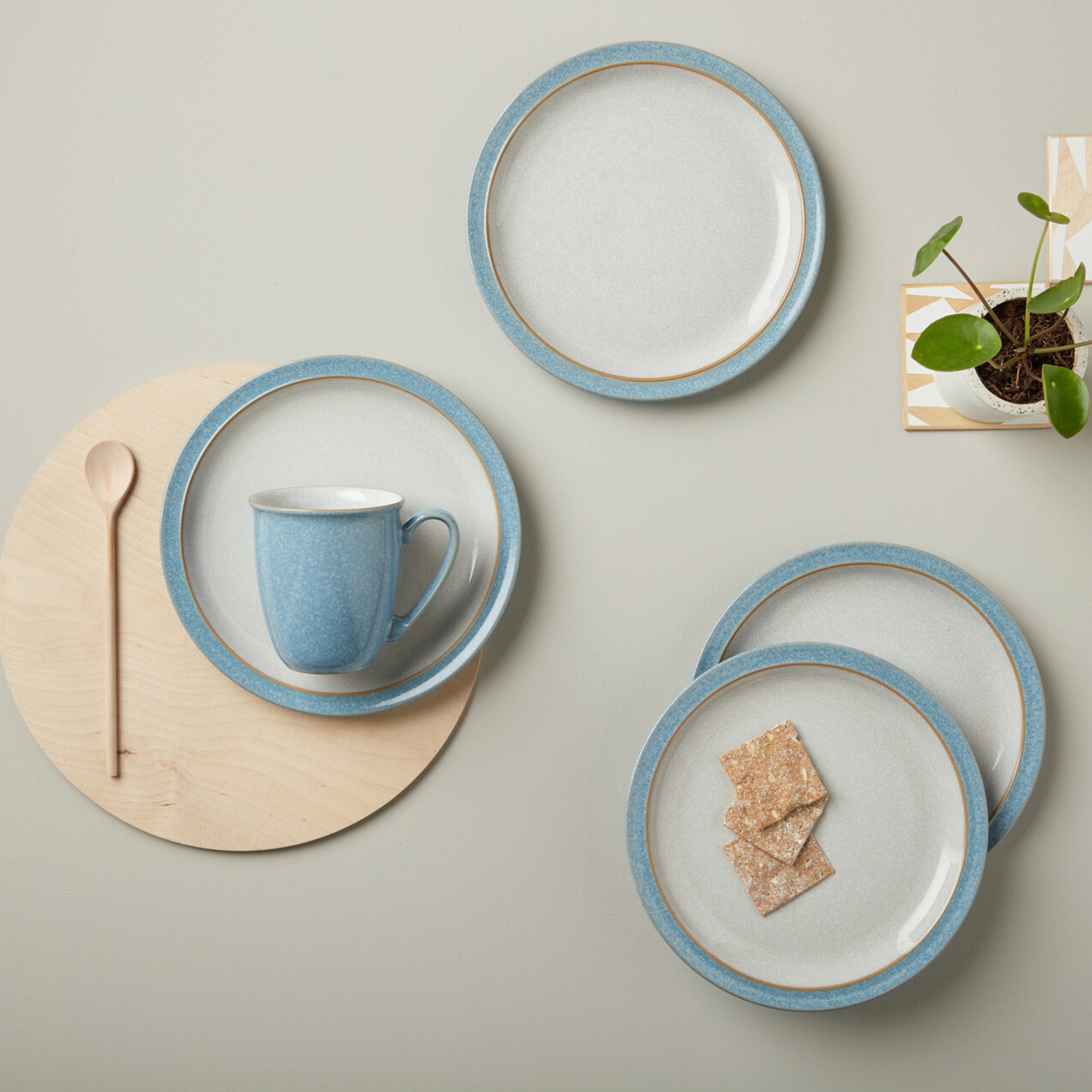 Elements Blue Coffee Beaker/Mugs - Set Of 4 - Thumbnail 4