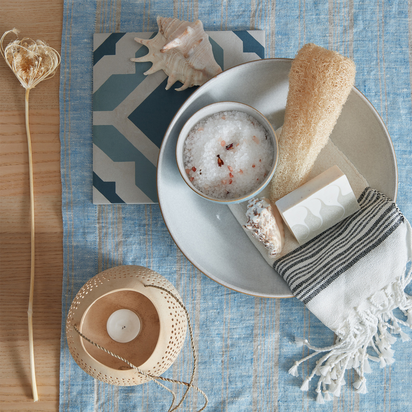Elements Blue Pasta Bowls - Set Of 4