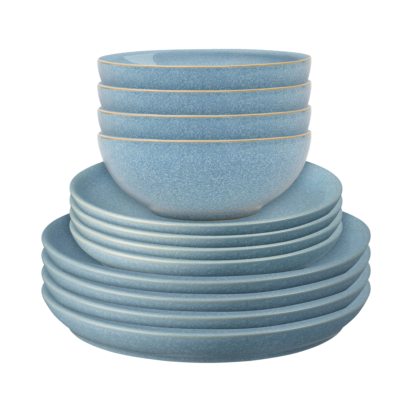 Elements Blue Coupe 12 Piece Dinner Set -
