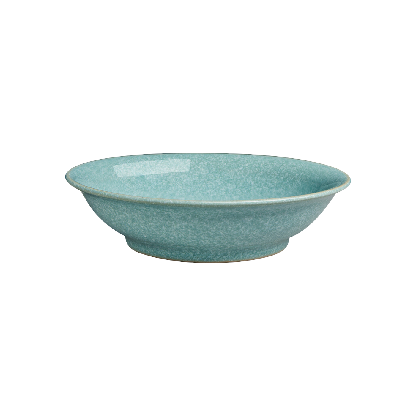 Elements Green Medium Shallow Bowl -