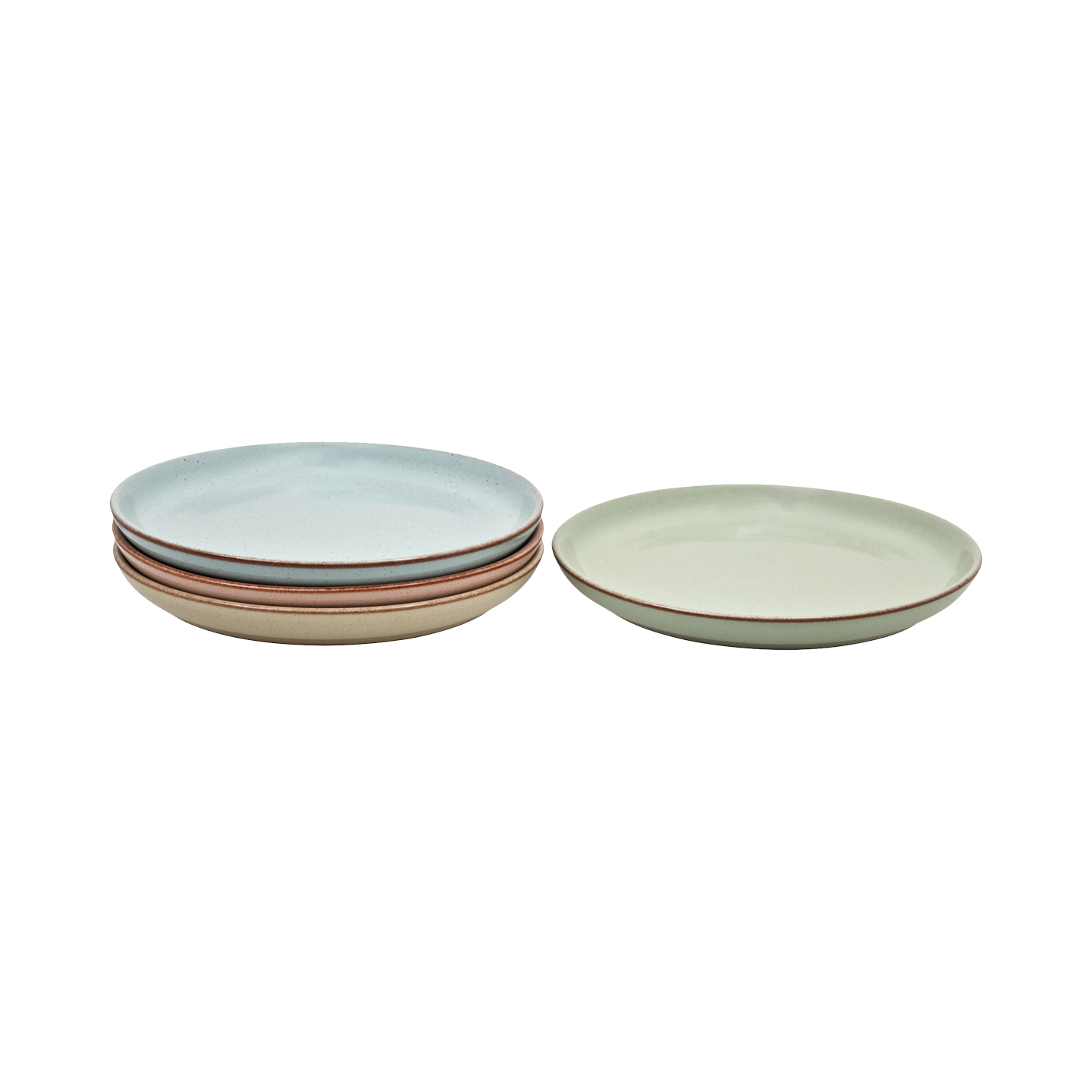 Always Entertaining Deli 4 Piece Coupe Dinner Plate Set