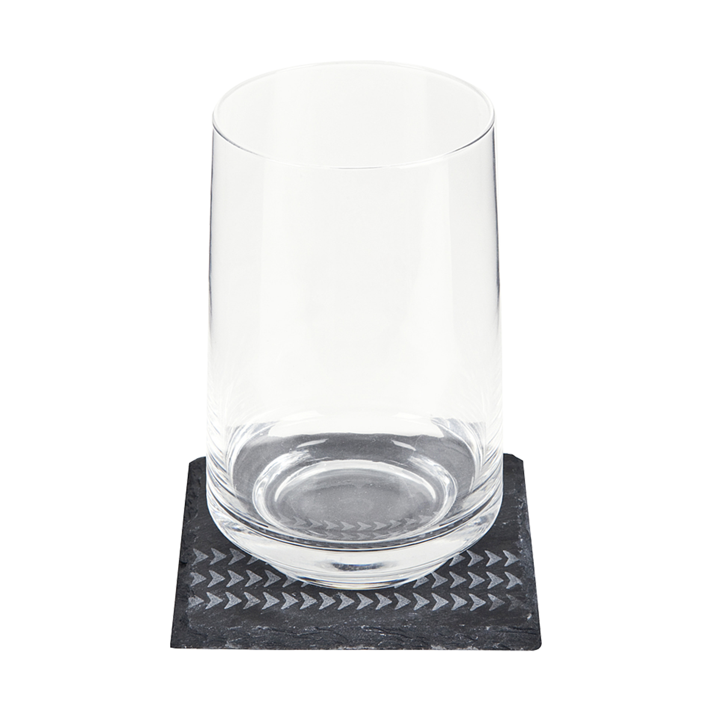 Contemporary Clear Large Tumblers - Set Of 2