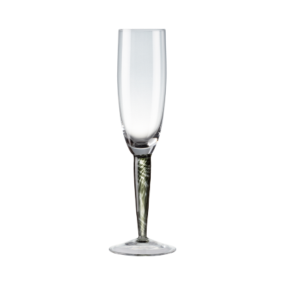 Classic Black Champagne Flutes - Set Of 2