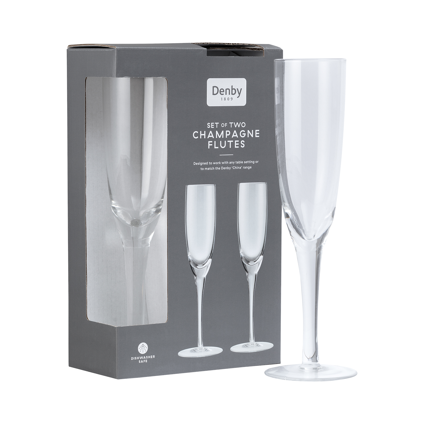 China By Denby Champagne Flutes - Set Of 2