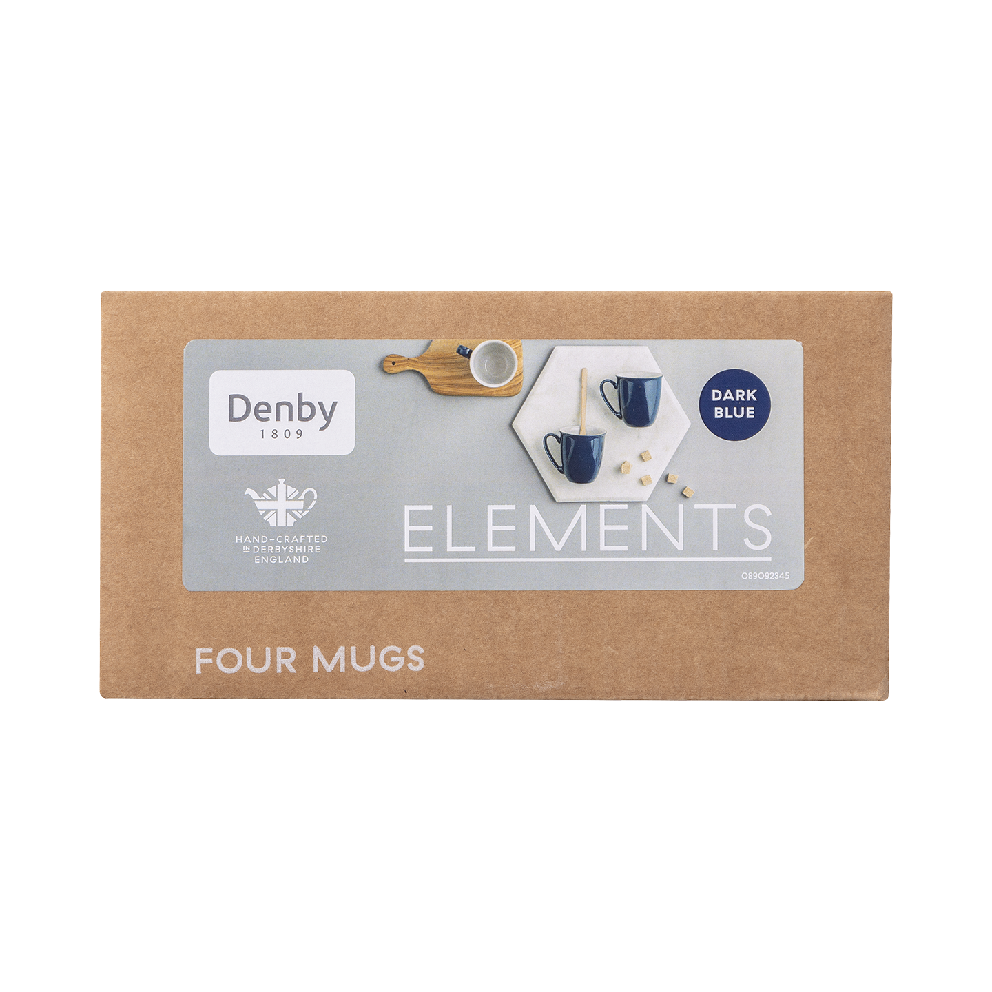 Elements Dark Blue Coffee Beakers/Mugs - Set Of 4 - Thumbnail 4