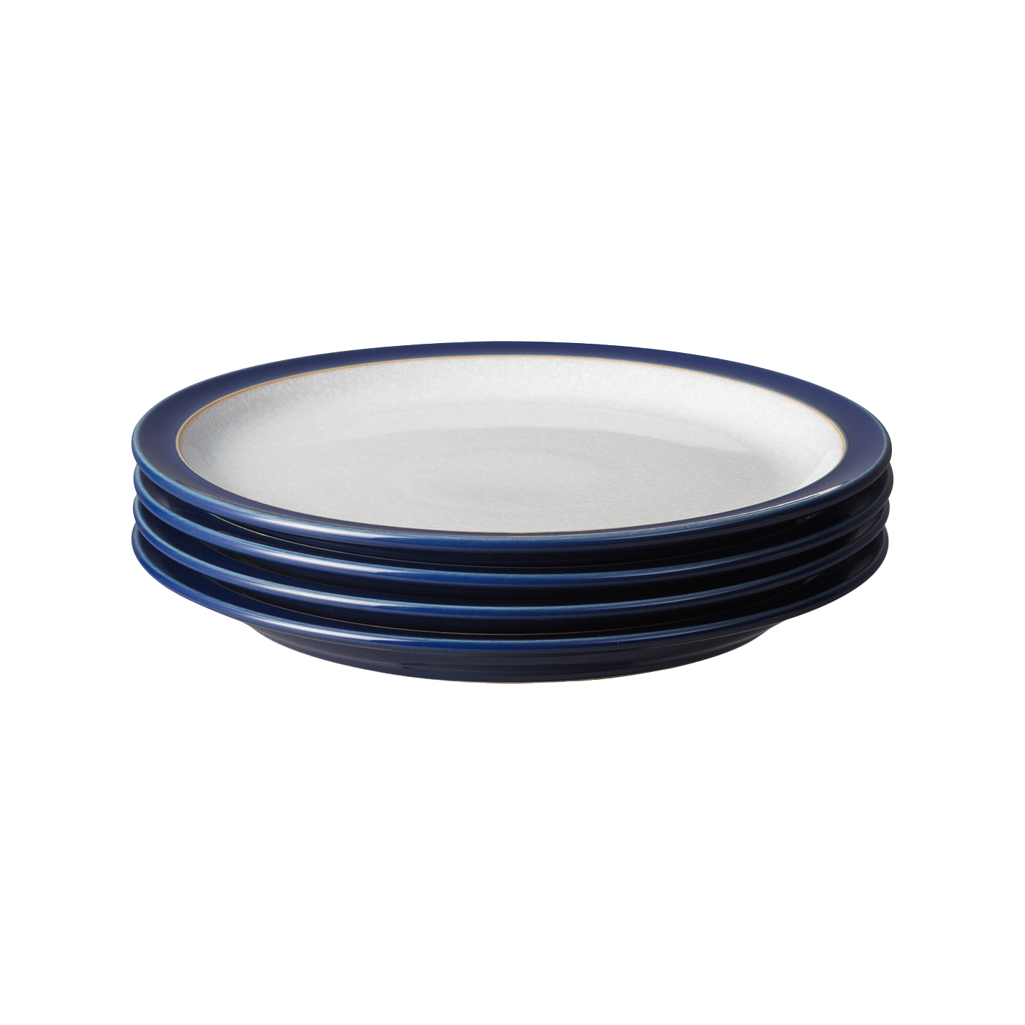 Elements Dark Blue 4 Piece Medium Plate Set