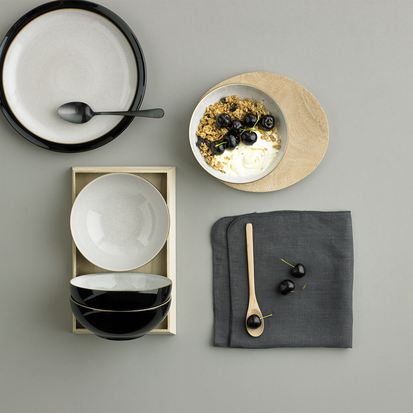 Elements Black Coupe Cereal Bowl