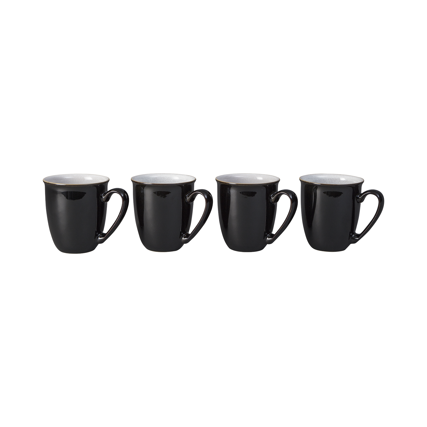Elements Black Mugs - Set Of 4 -