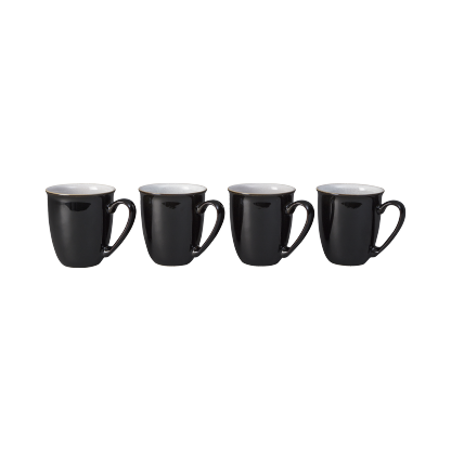 Elements Black Mugs - Set Of 4 - Thumbnail 3