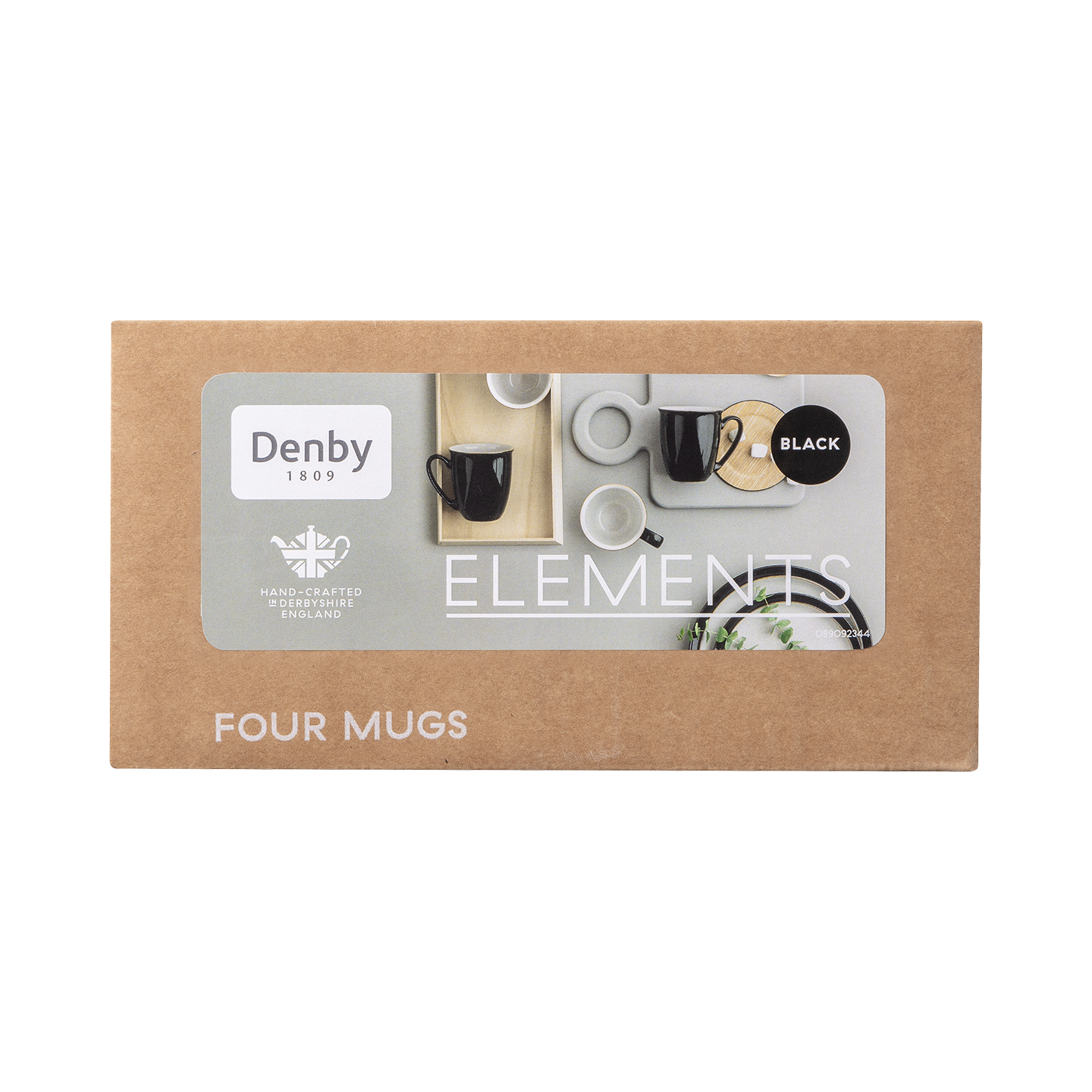 Elements Black Mugs - Set Of 4 - Thumbnail 4