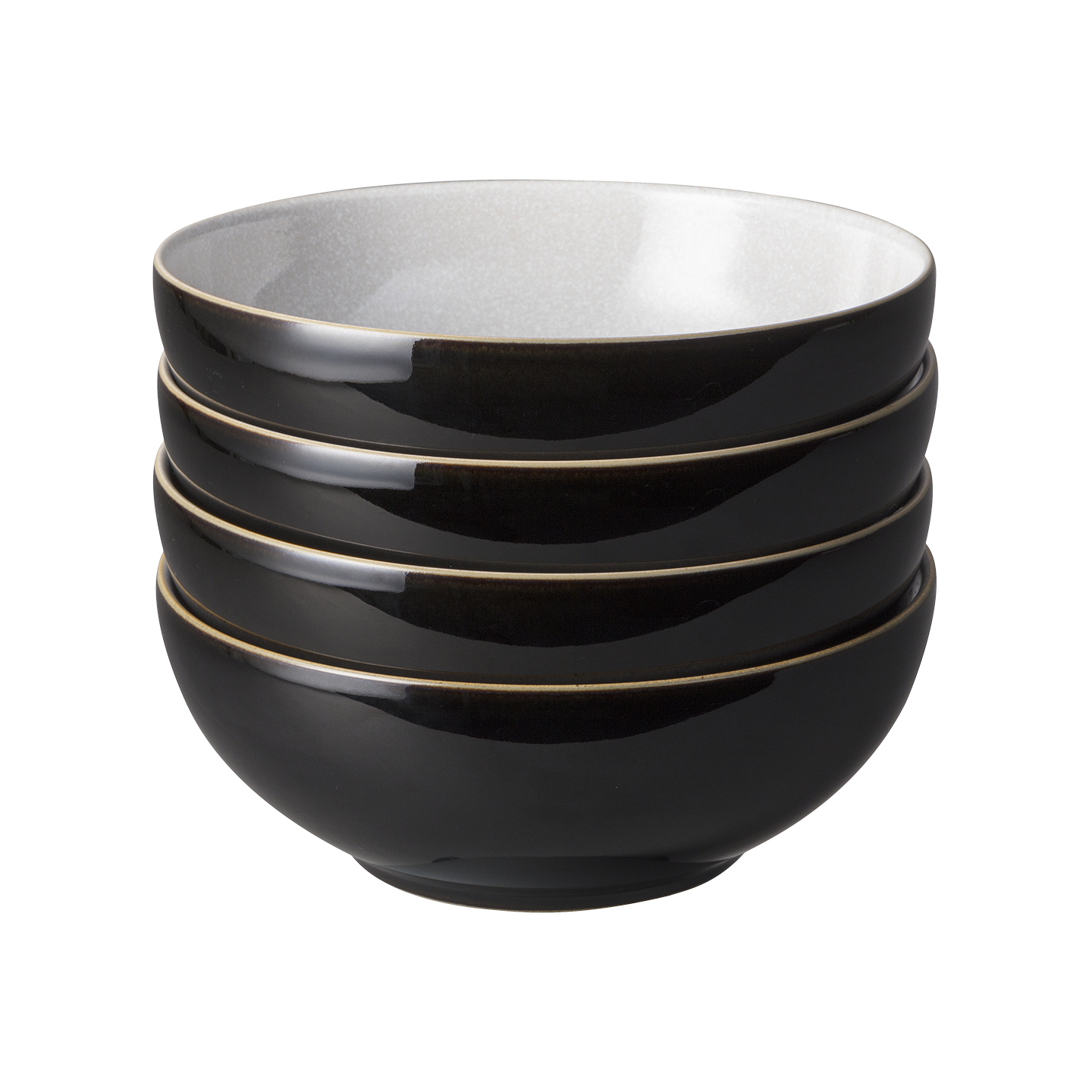 Elements Black Cereal Bowls - Set Of 4 - Thumbnail 2
