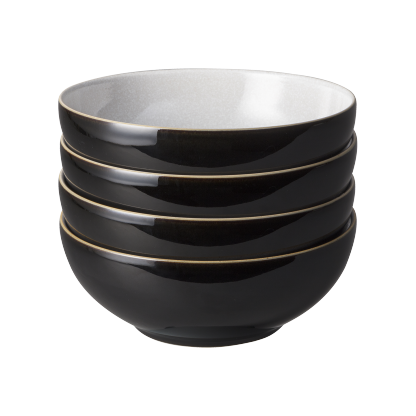 Elements Black Cereal Bowls - Set Of 4