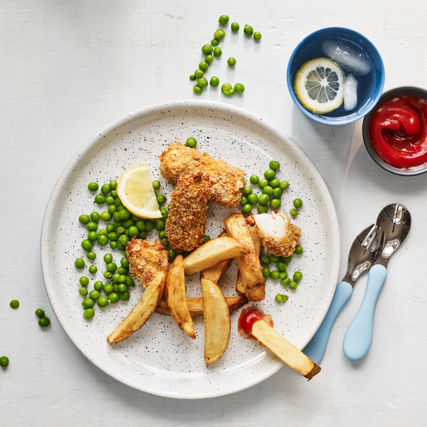 Studio Blue Chalk Coupe Dinner Plate