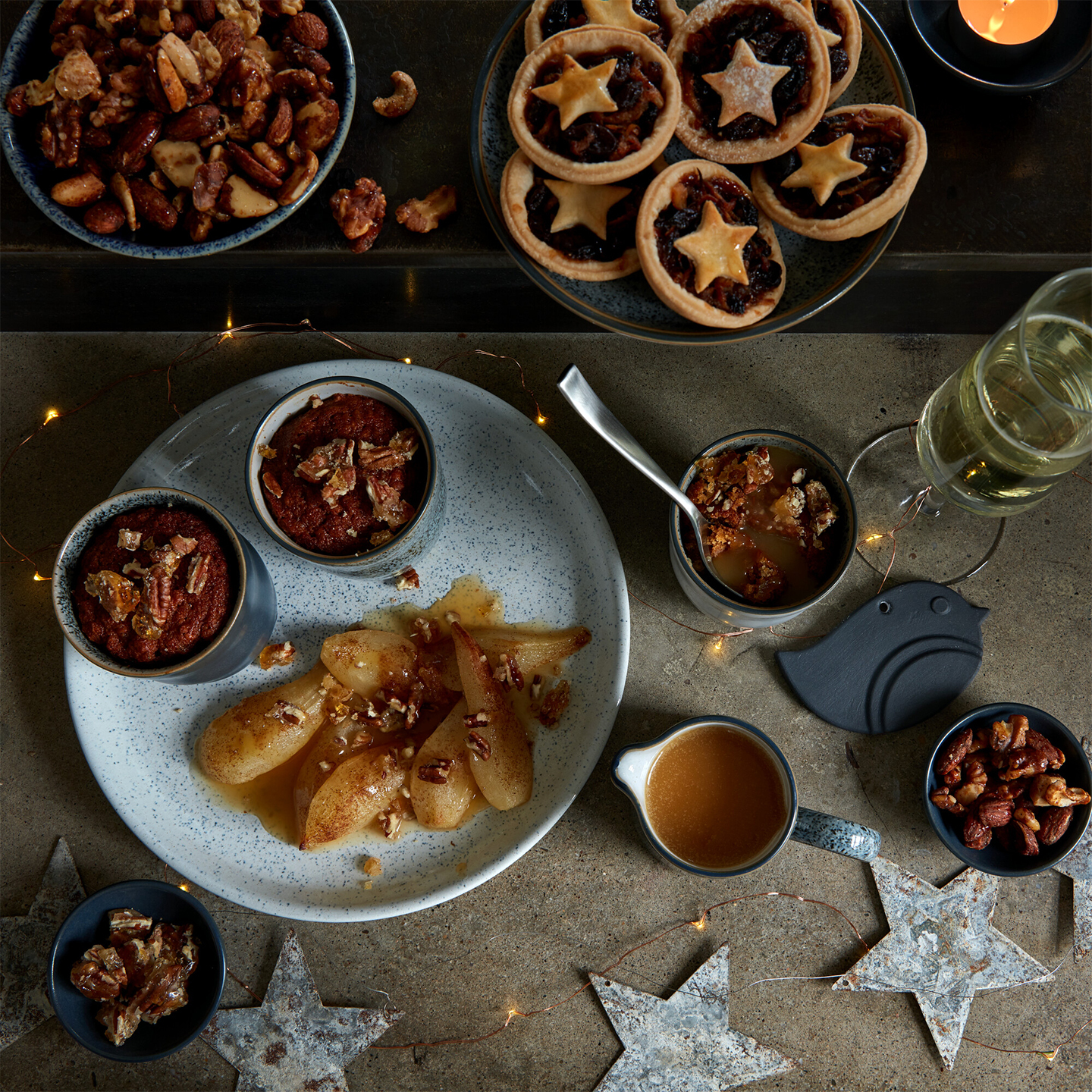 Studio Blue Chalk Coupe Dinner Plate