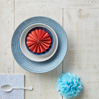 Studio Blue Flint Medium Ridged Bowl