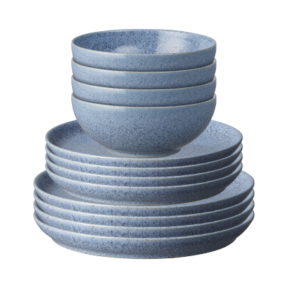 Studio Blue Flint 12 Piece Dinnerware Set - Thumbnail 2