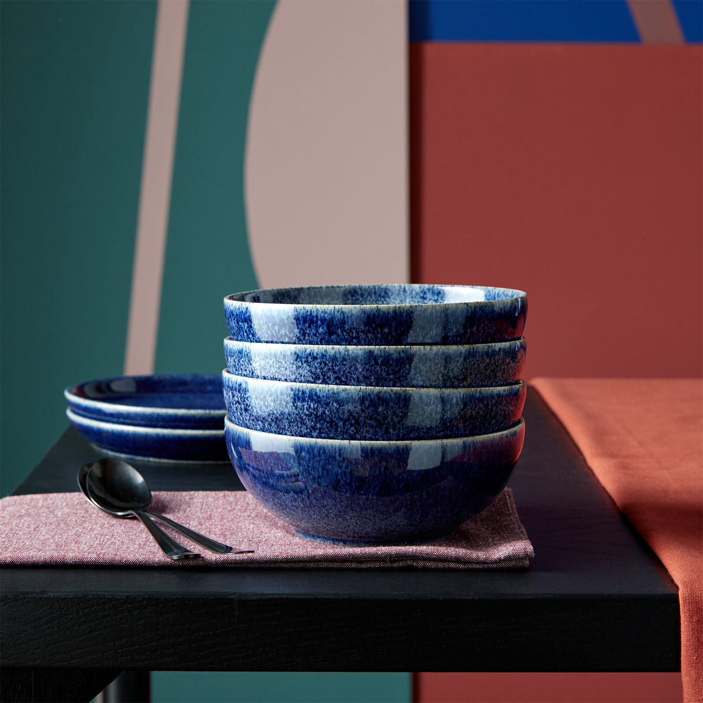 Studio Blue 4 Piece Cereal Bowl Set