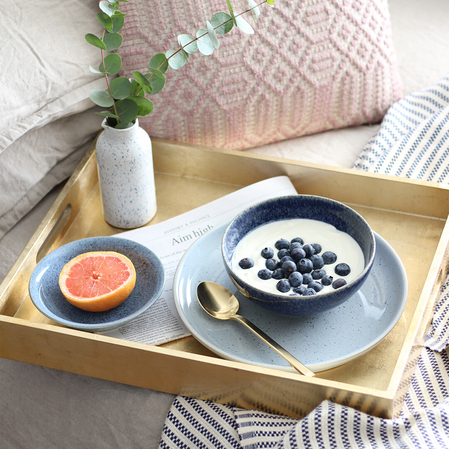 Studio Blue 4 Piece Cereal Bowl Set