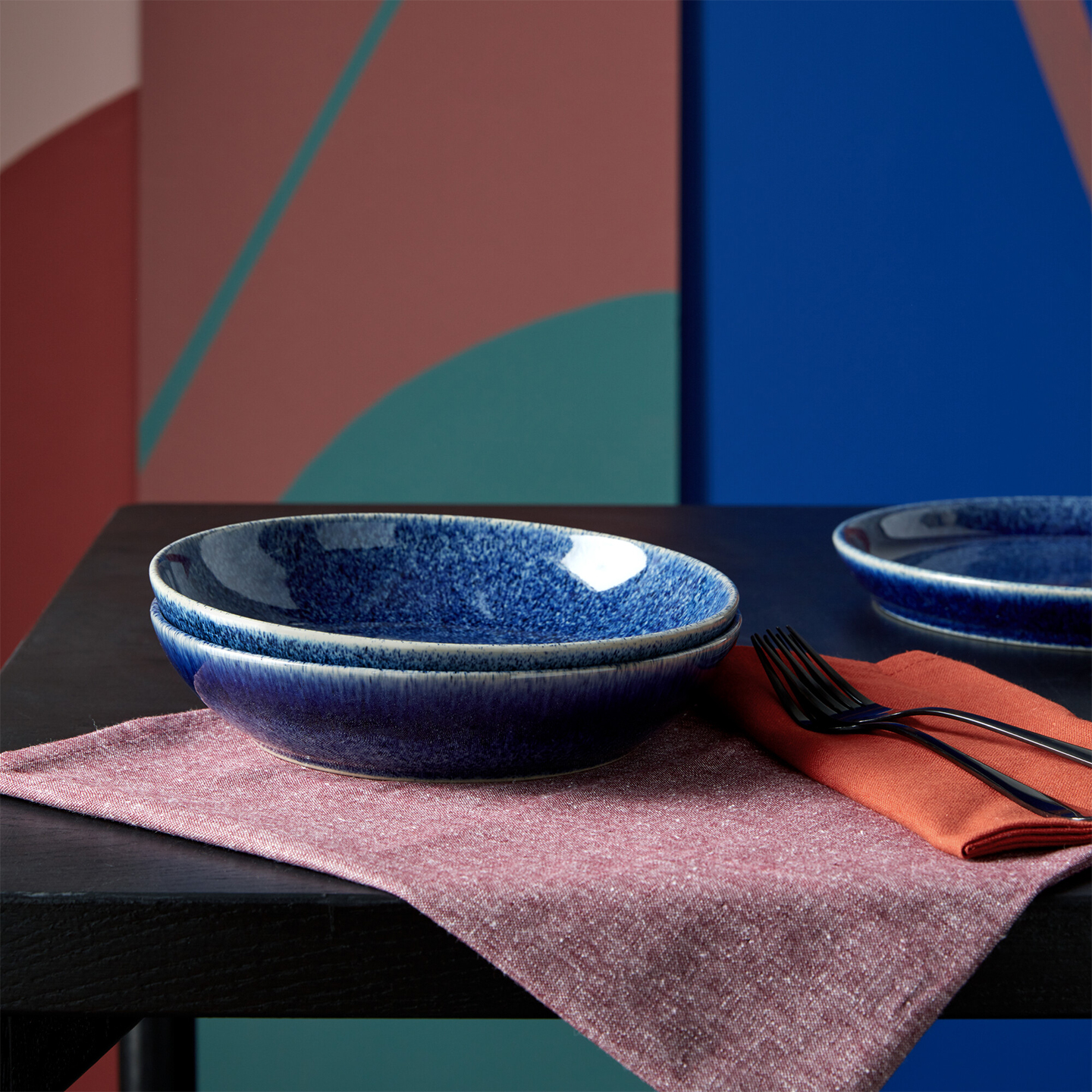 Studio Blue Cobalt Pasta Bowls - Set Of 4