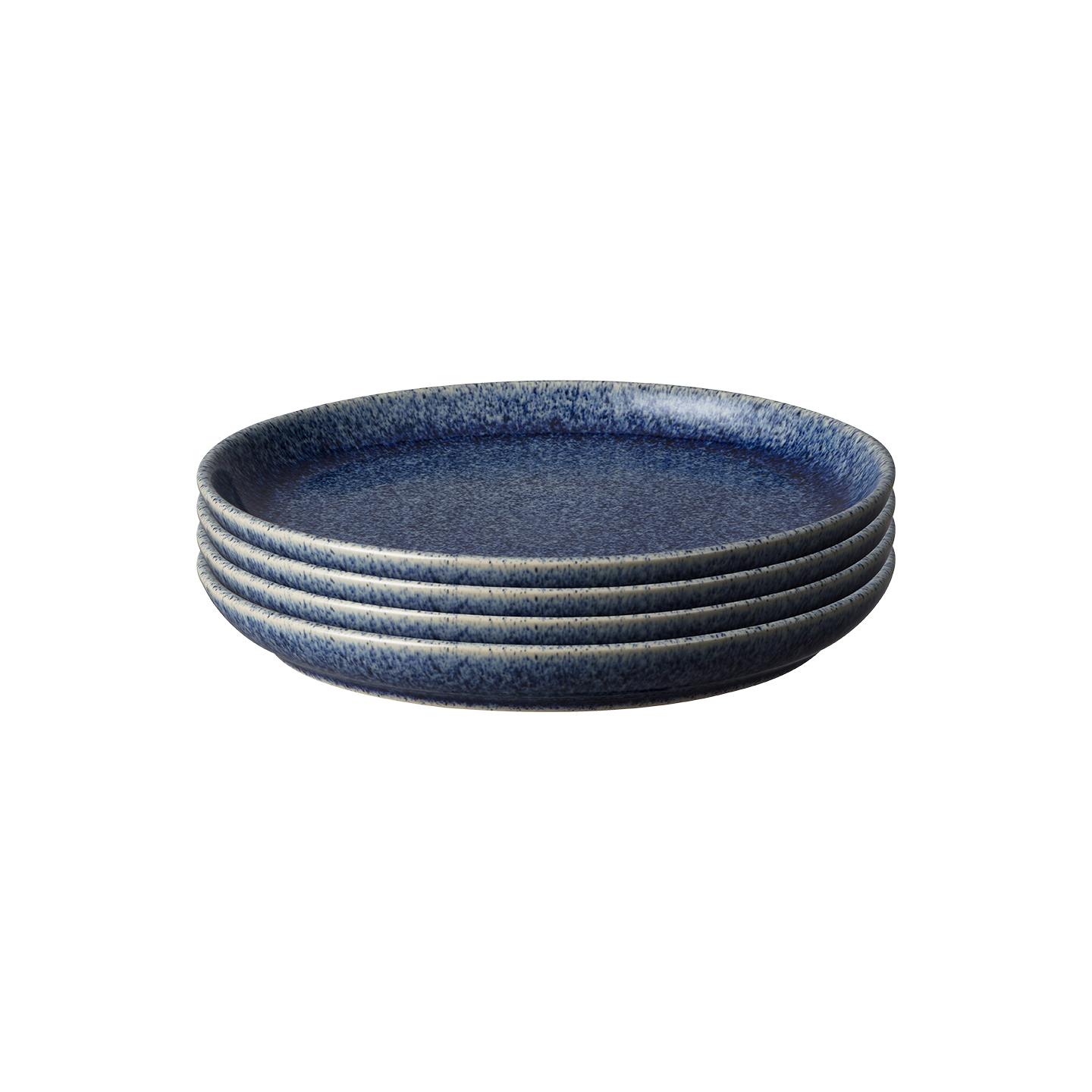 Studio Blue Cobalt Coupe Medium Plates - Set Of 4 -
