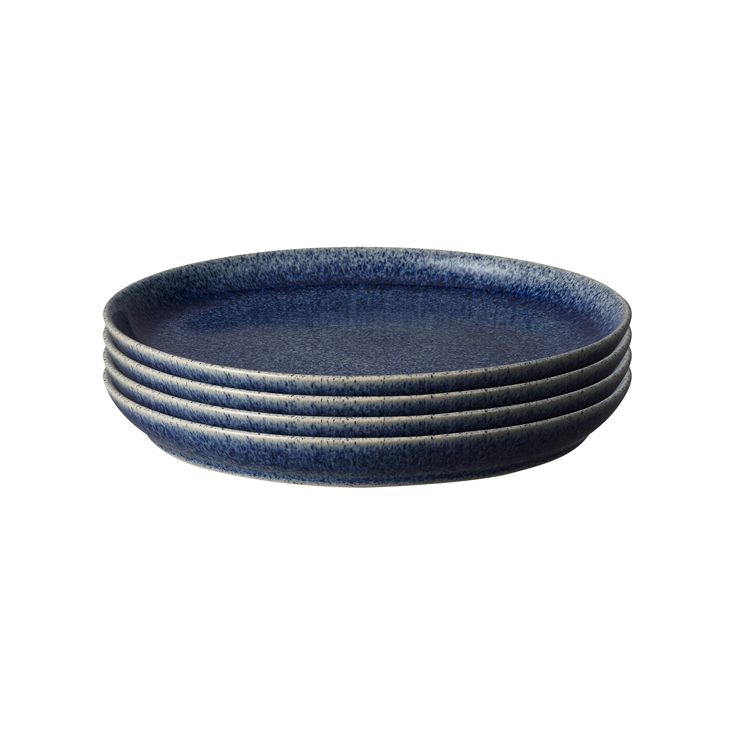 Studio Blue Cobalt Coupe Dinner Plates - Set Of 4