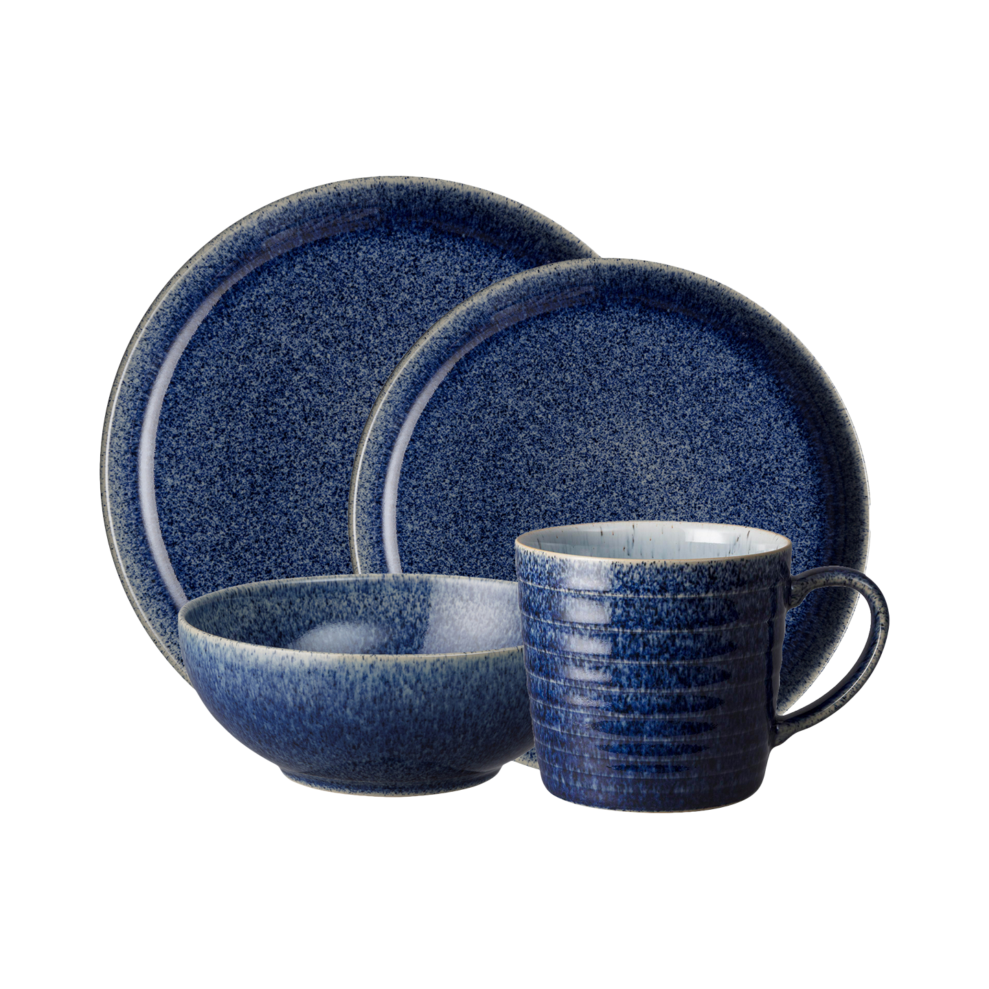 Studio Blue Cobalt 4 Piece Dinnerware Set - Thumbnail 2
