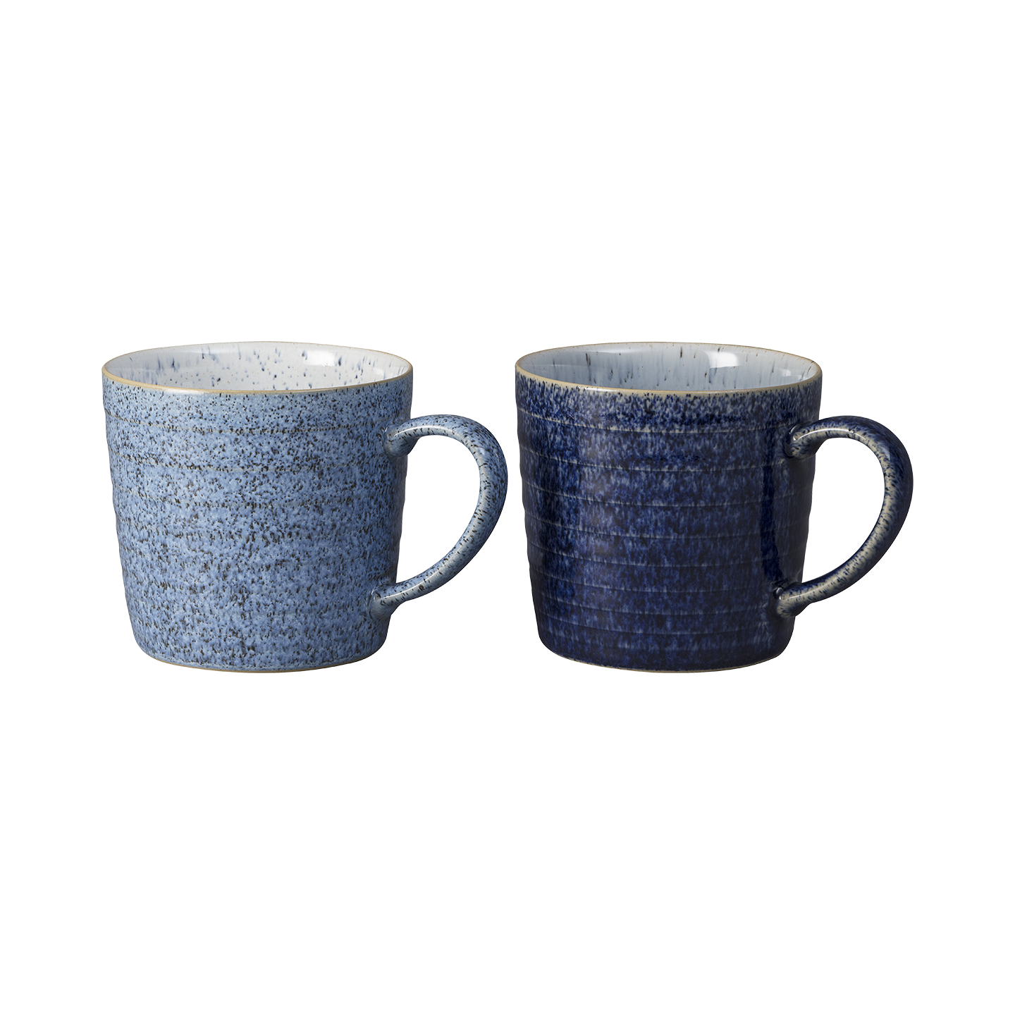 Studio Blue Ridged Mugs - Set Of 2