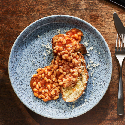 Studio Blue 4 Piece Coupe Dinner Plate Set