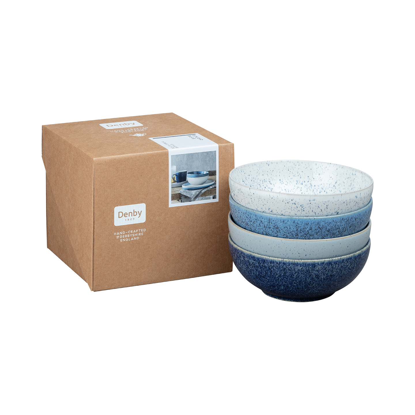 Studio Blue Cereal Bowls - Set Of 4