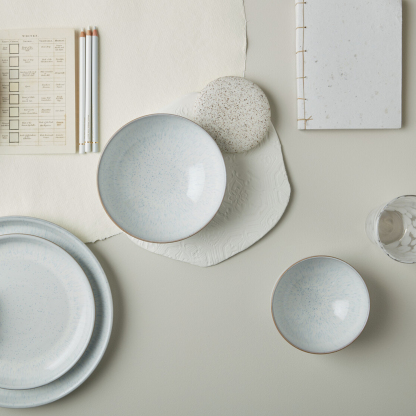 White Speckle Rice Bowl - Thumbnail 3