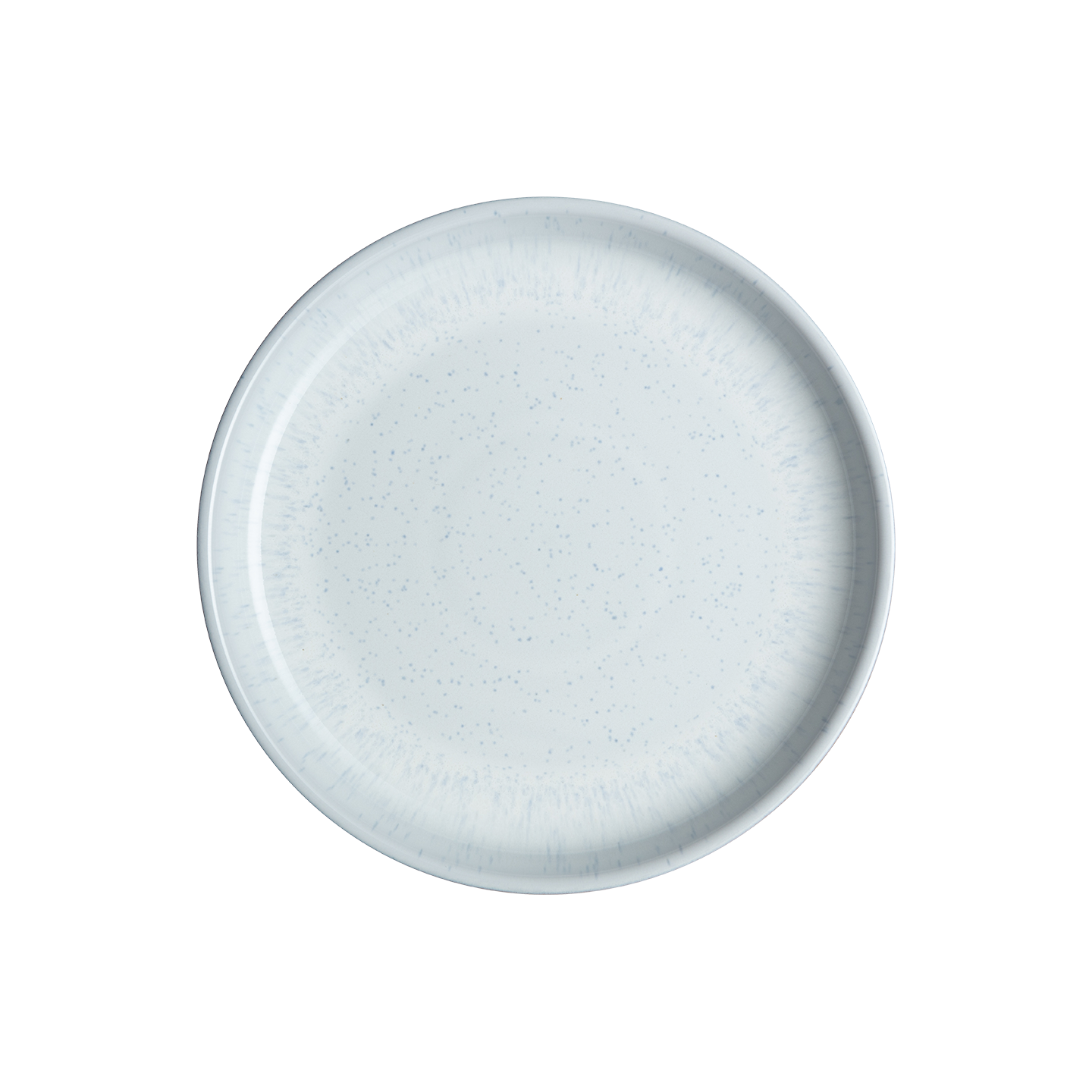 White Speckle Coupe Medium Plate -