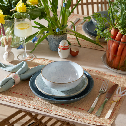 White Speckle Cereal Bowls - Set Of 4