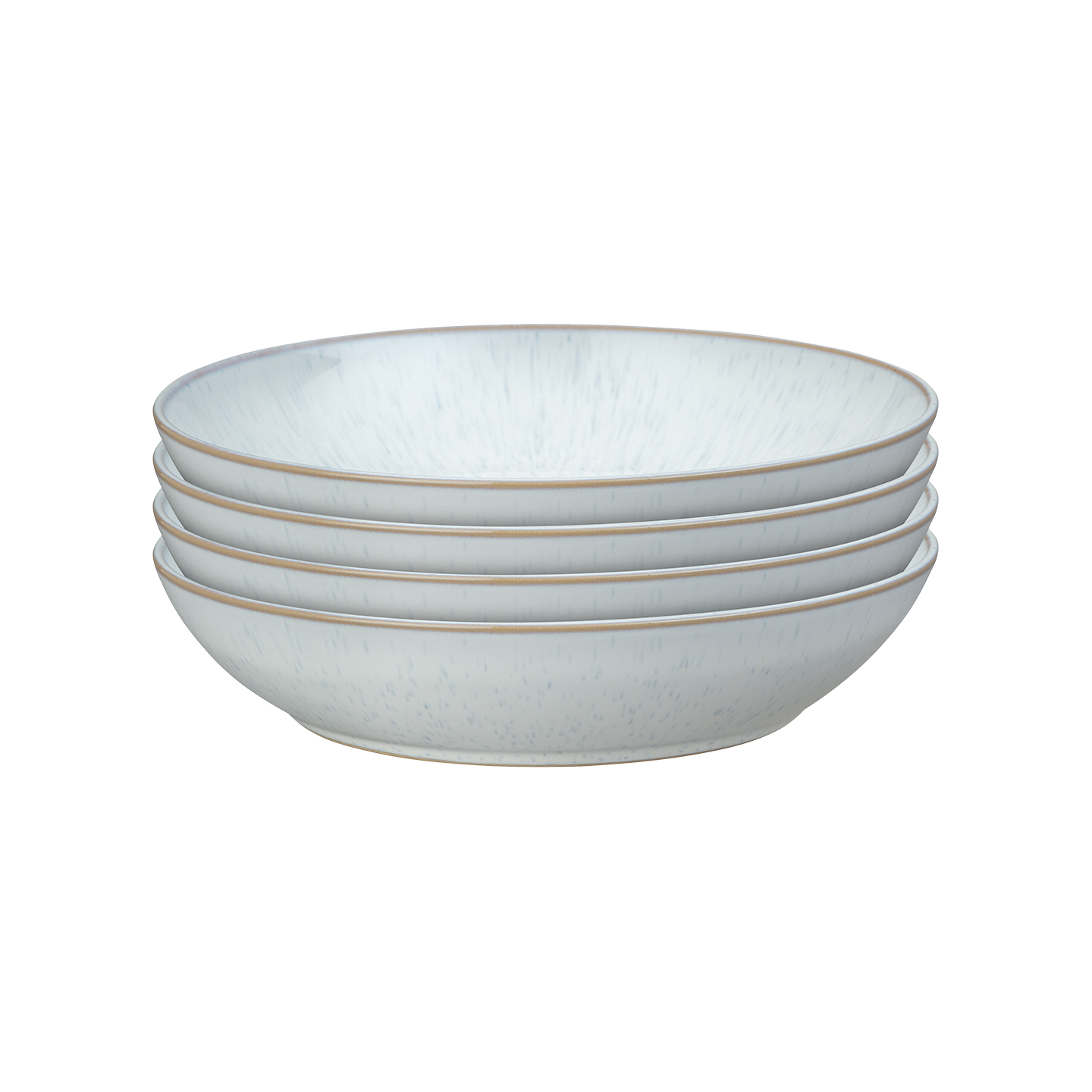 White Speckle Pasta Bowls - Set Of 4 -