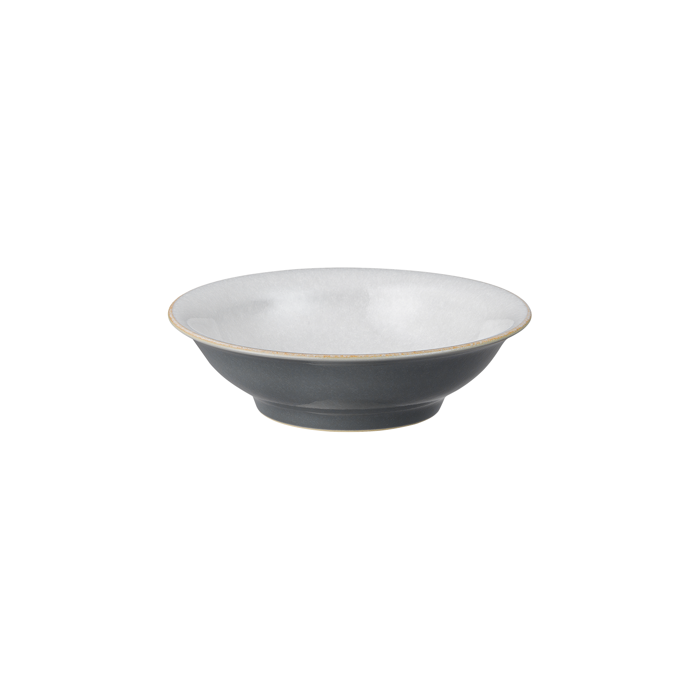 Elements Fossil Grey Small Shallow Bowl -