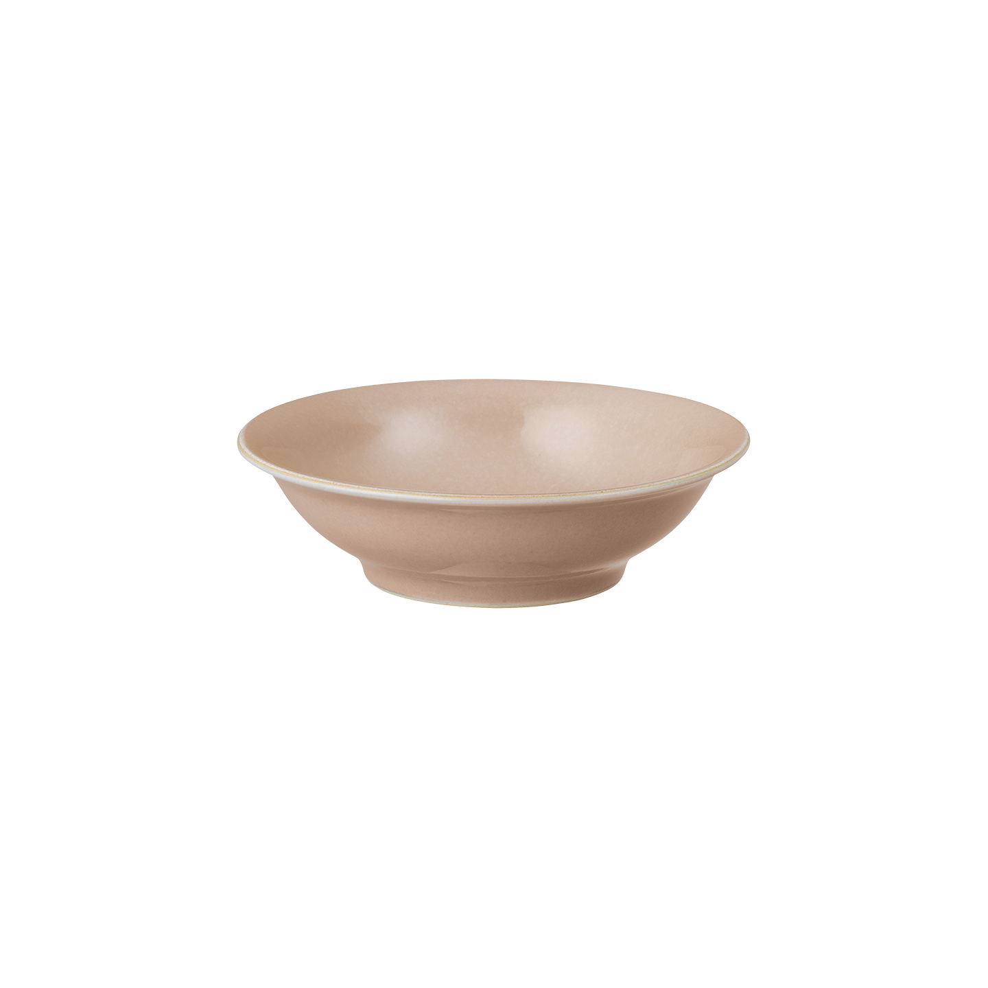 Elements Shell Peach Small Shallow Bowl -