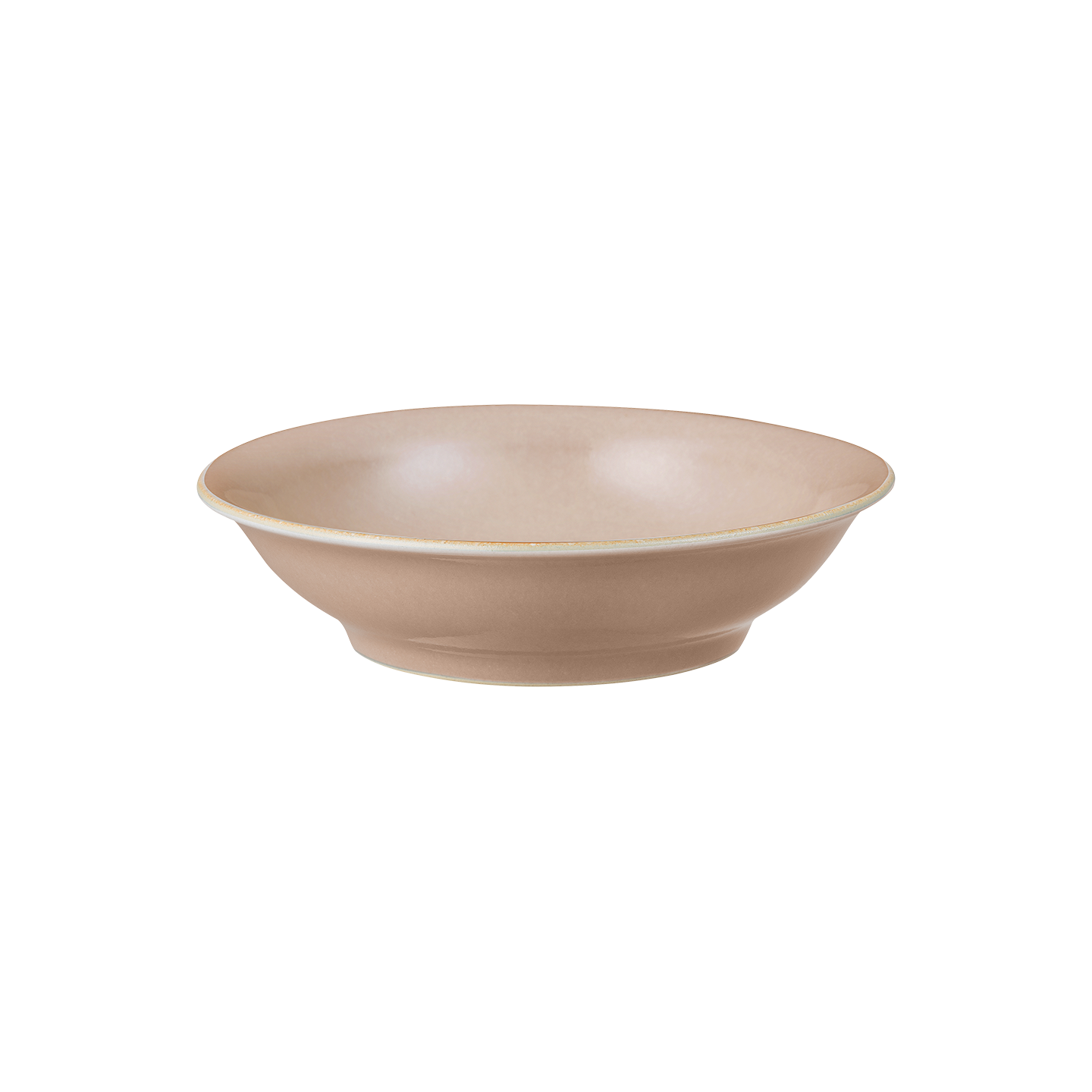 Elements Shell Peach Medium Shallow Bowl -