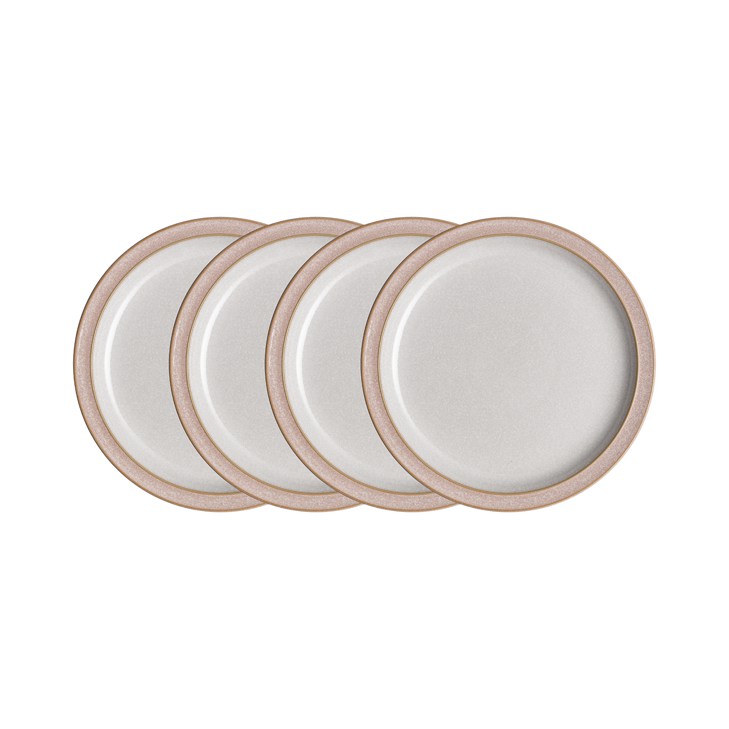 Elements Sorbet Pink Medium Plate Set - Set Of 4