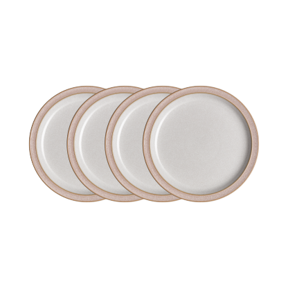 Elements Sorbet Pink Medium Plate Set - Set Of 4